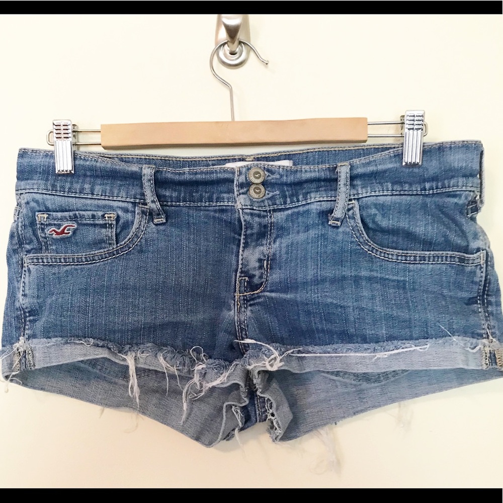 Hollister frayed cutoff denim jean shorts 11 30